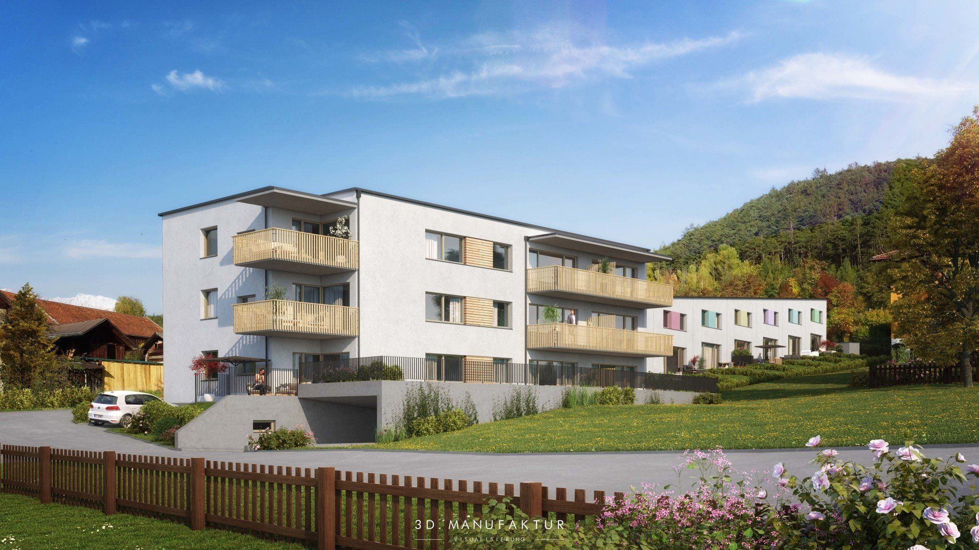 Architektur Visualisierung Wohnbau Mötz