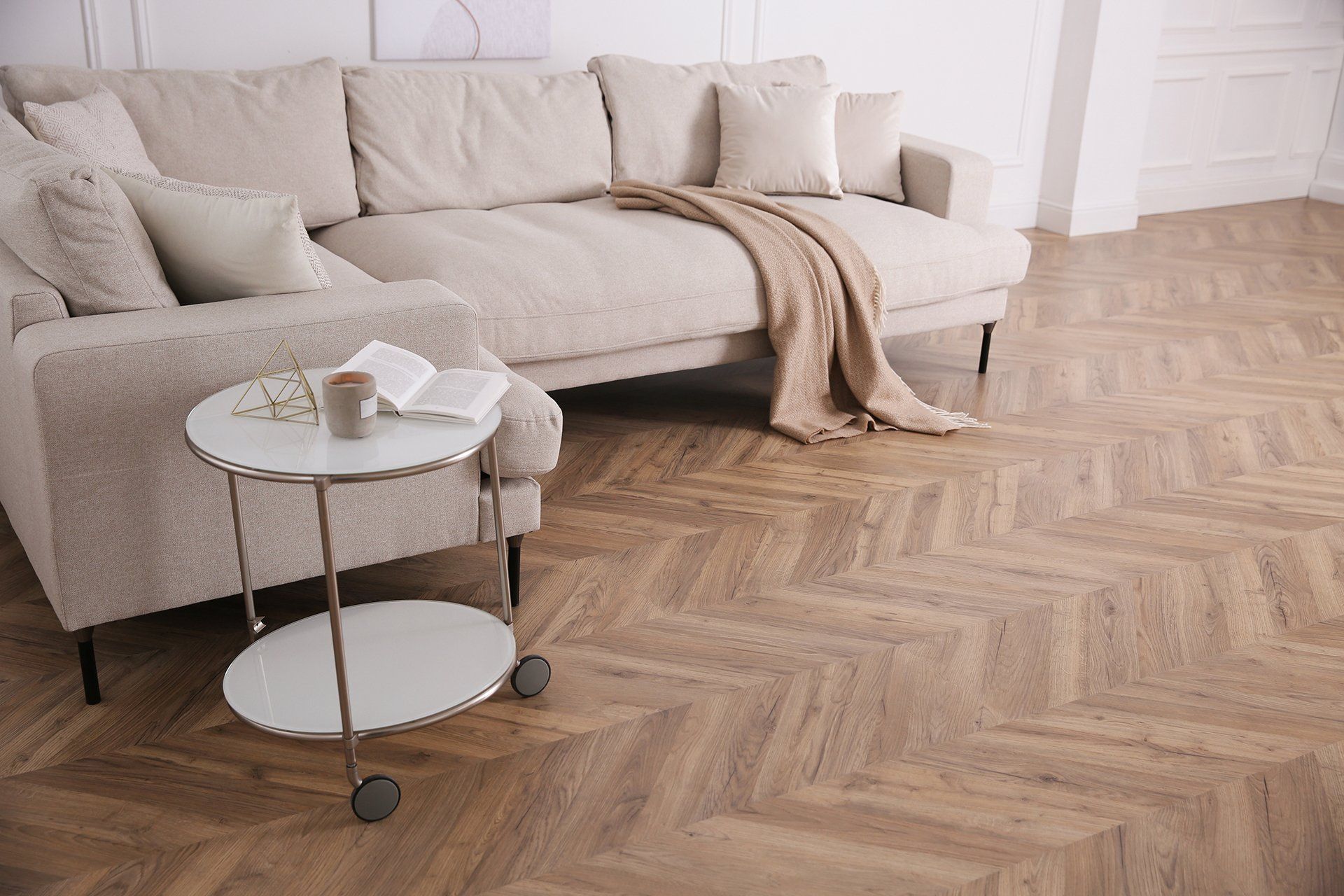 modern living room parquet flooring stylish