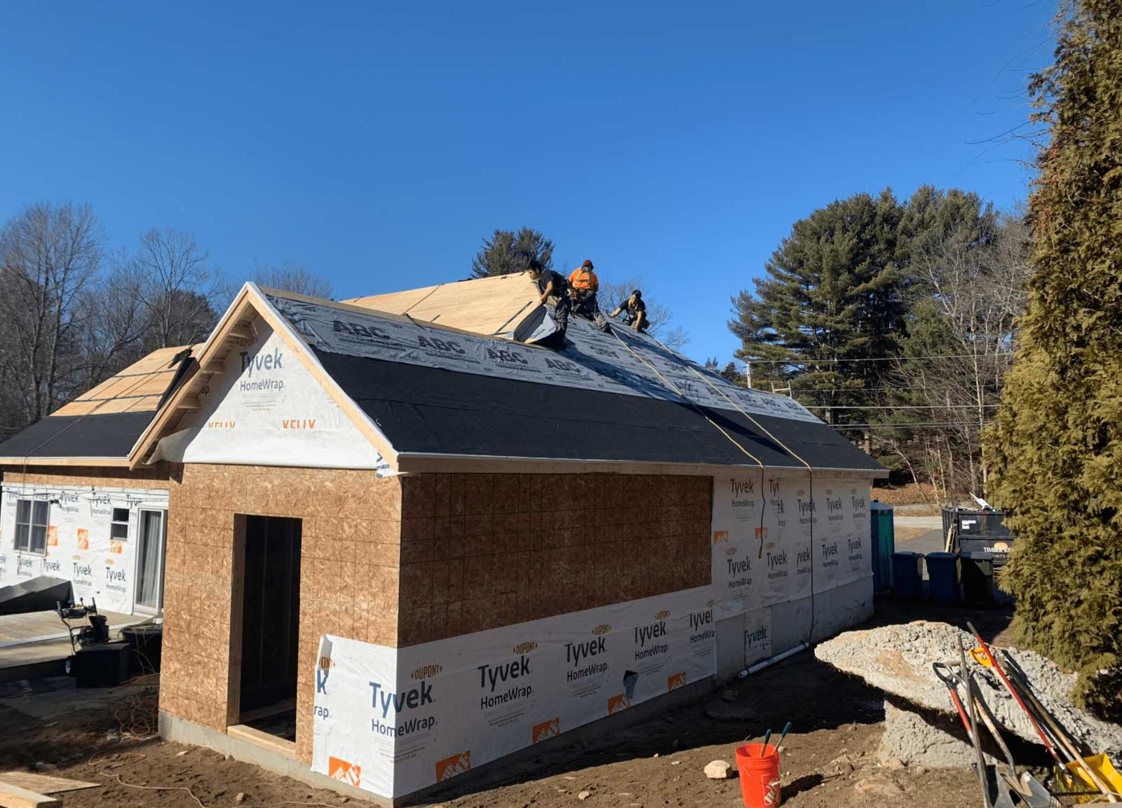Roofing installation of the house — Vernon, CT — Conventional Builders LLC