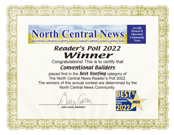 Reader's Poll 2021 Winner — Vernon, CT — Conventional Builders LLC