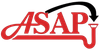 Red "ASAP" with plumbing pipe, black arrow connecting "P" to pipe.