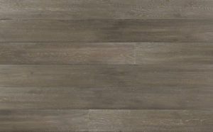 Gray-toned wood flooring, horizontally laid, with a textured grain pattern.