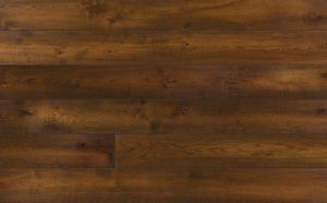 Dark brown hardwood flooring with wood grain texture.