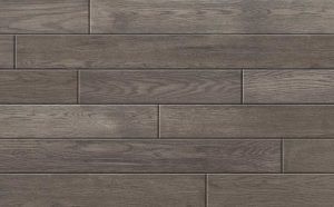 Gray wooden plank flooring. Horizontal planks with subtle grain details and a muted color palette.