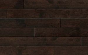 Dark brown hardwood flooring.
