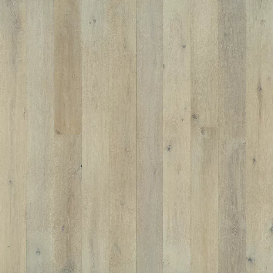 Light wood flooring with a neutral color palette.