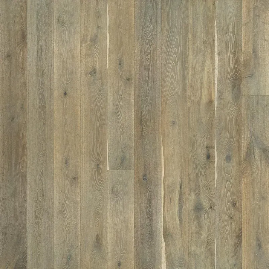 Light-colored wood flooring with a mix of beige, grey, and brown tones and visible wood grain.