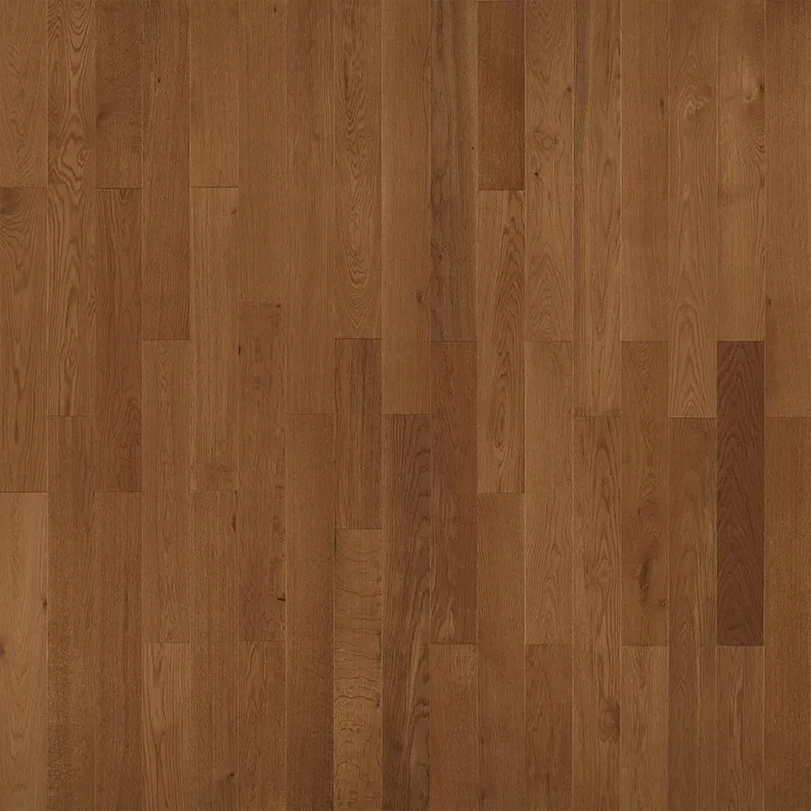 Brown hardwood floor with vertical planks.