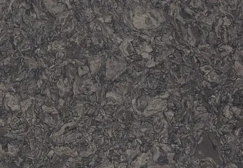Dark gray stone surface with swirling patterns and textured details.