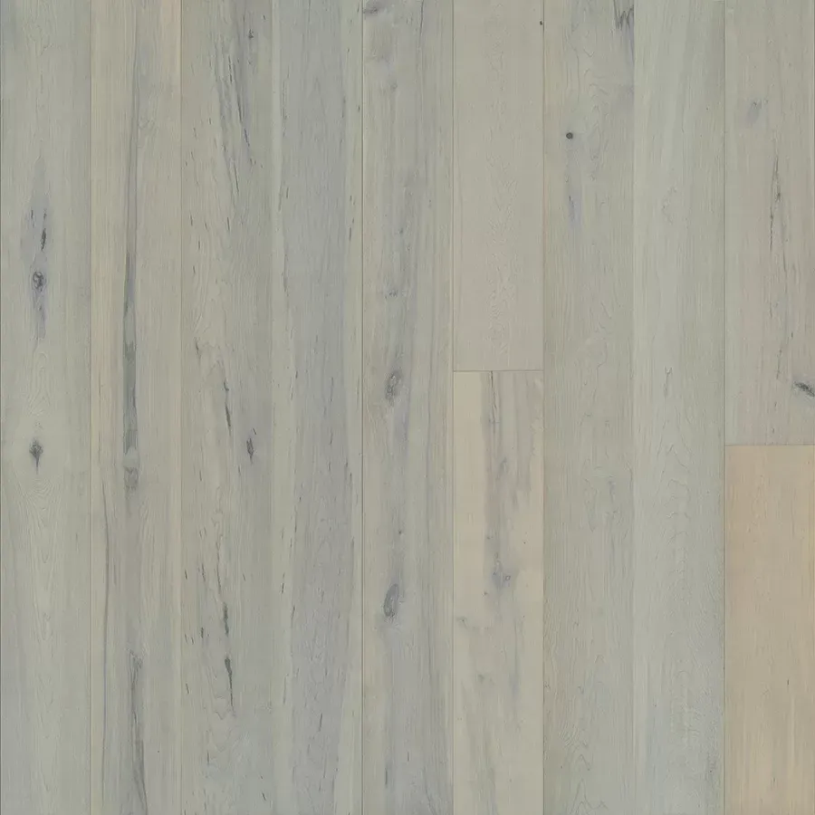 Light gray wood floor with various grain patterns.