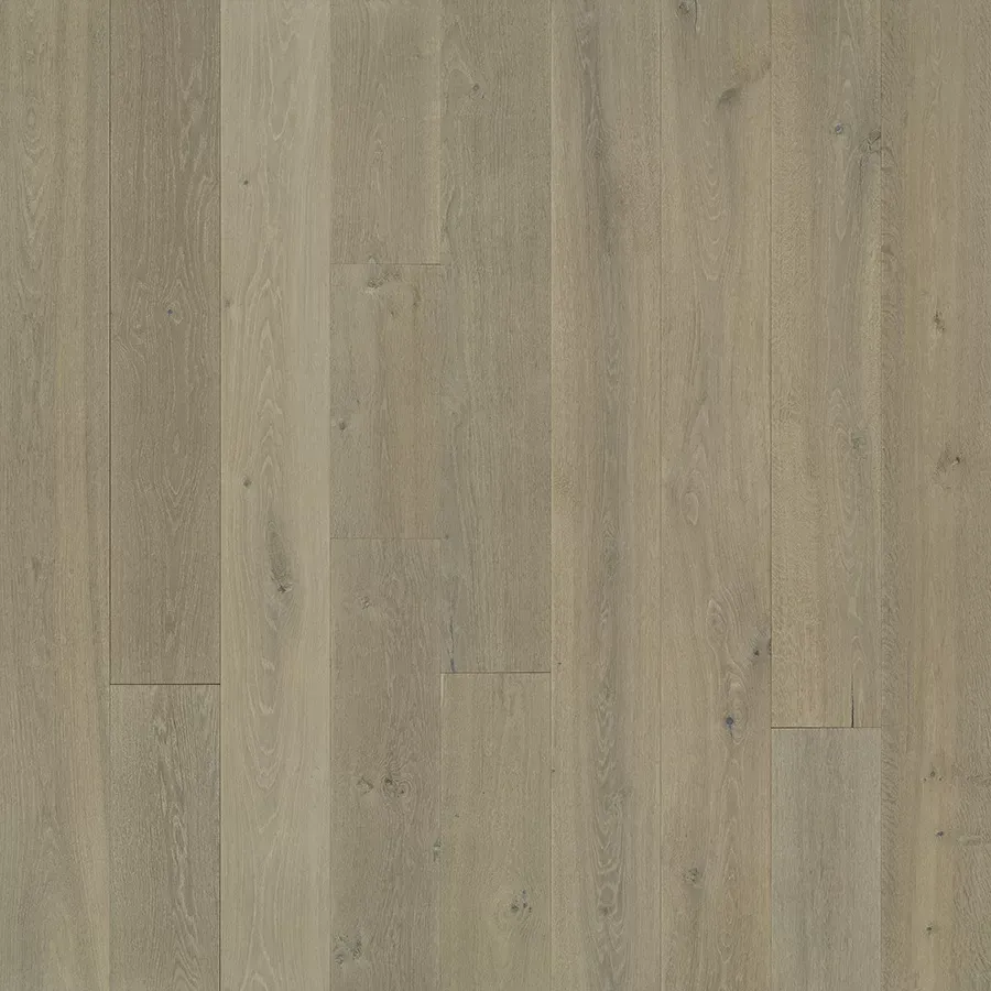 Light grey hardwood floor planks.