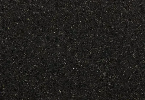 Black speckled granite countertop.