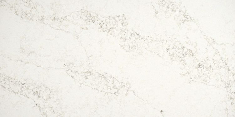 White marble with gray veining pattern.