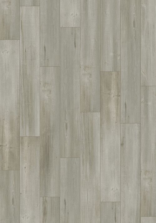 Gray-toned wooden floorboards, arranged vertically, with varying shades and grain patterns.
