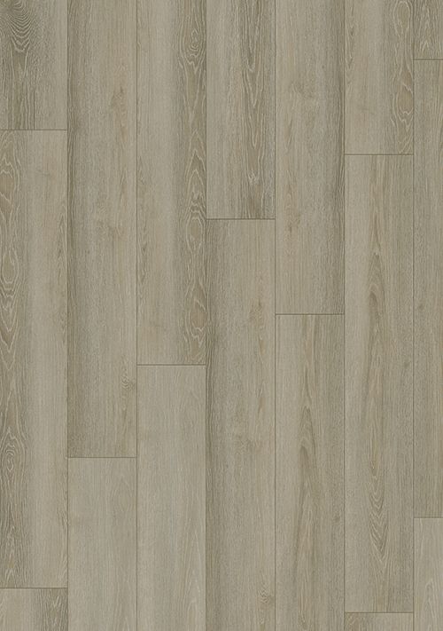 Light gray wood-grain flooring composed of vertical planks.