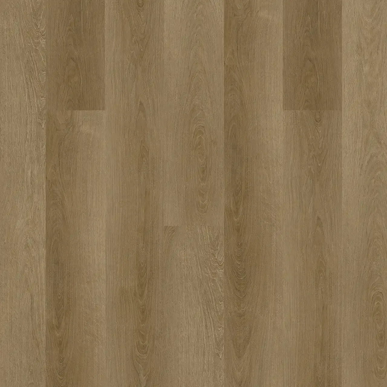 Wood-look flooring in shades of tan and brown, with vertical plank design.