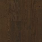 Dark brown hardwood flooring.