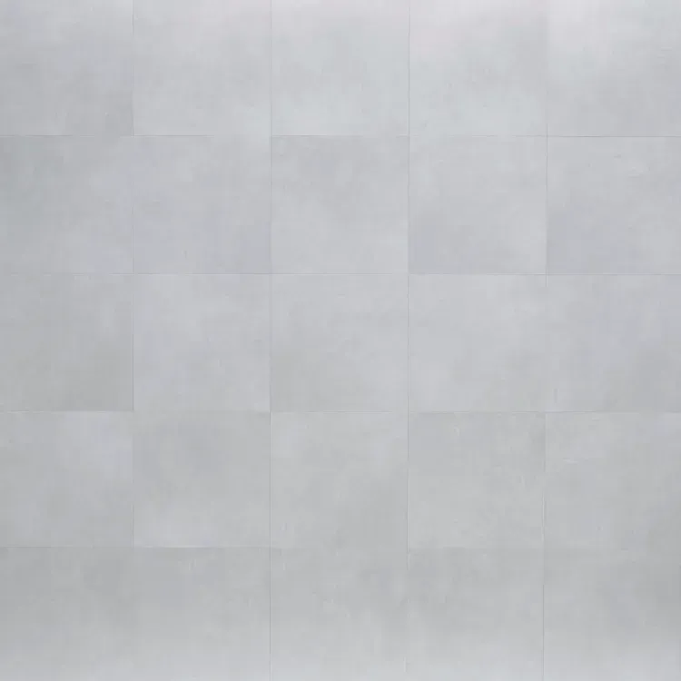 Light gray tiled wall.