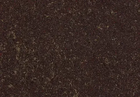 Dark brown mottled surface with flecks of lighter brown.