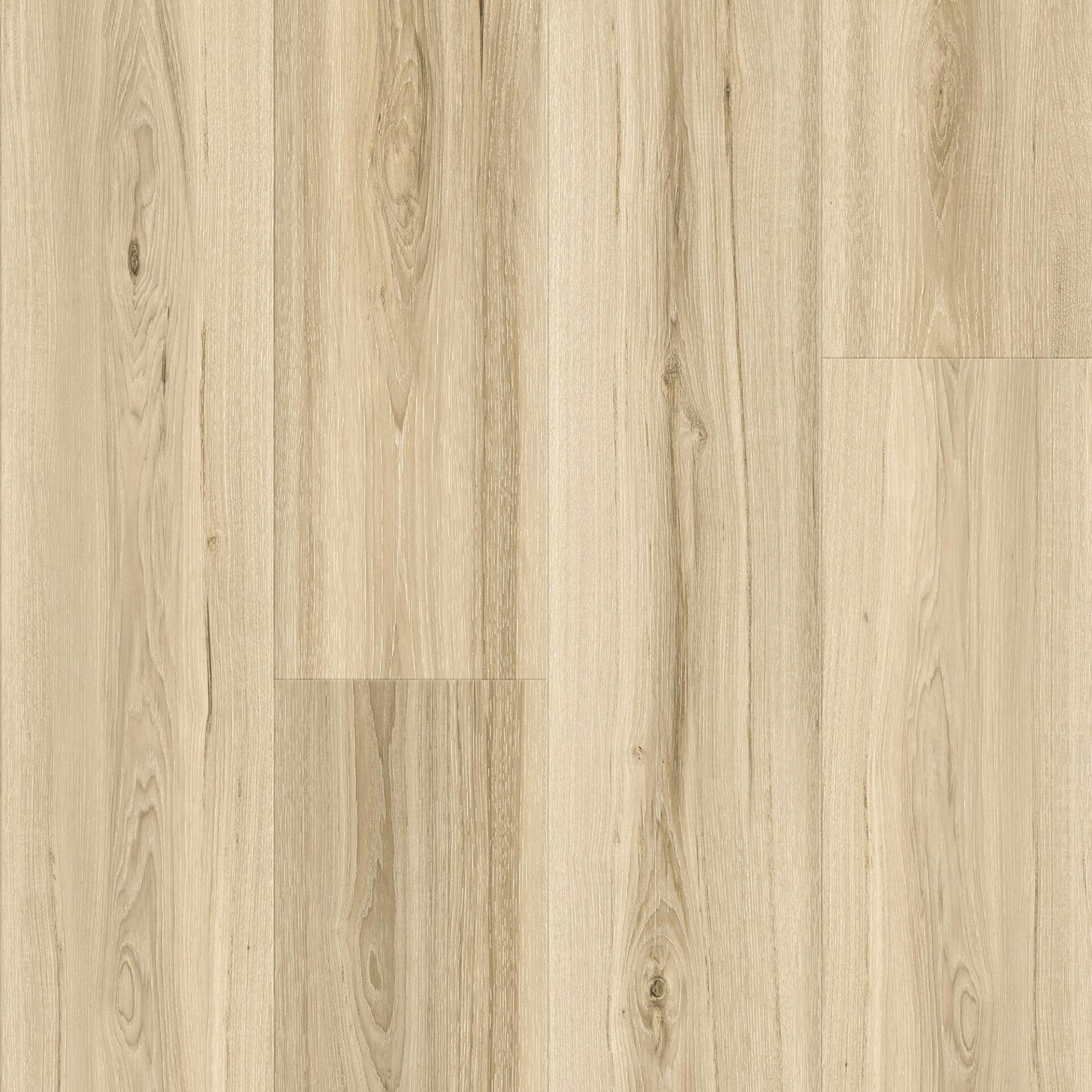 Light-colored wood flooring with vertical grain and natural variations in color and texture.