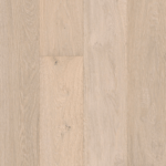 Light beige wood flooring with vertical grain.
