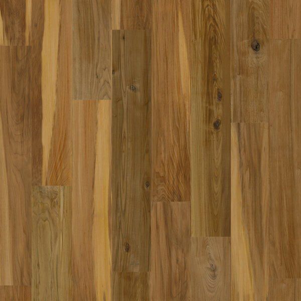 Wooden floorboards in various shades of brown and tan.