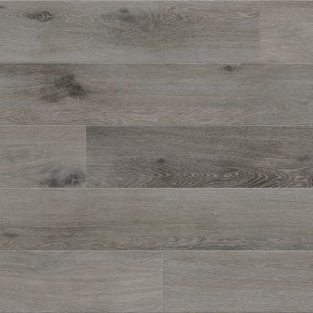 Gray wood-look flooring with grain detail.