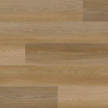 Wooden plank flooring in various shades of brown.
