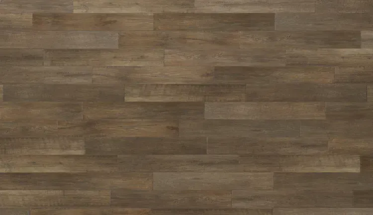 Brown wooden floor planks, weathered look, horizontally aligned.