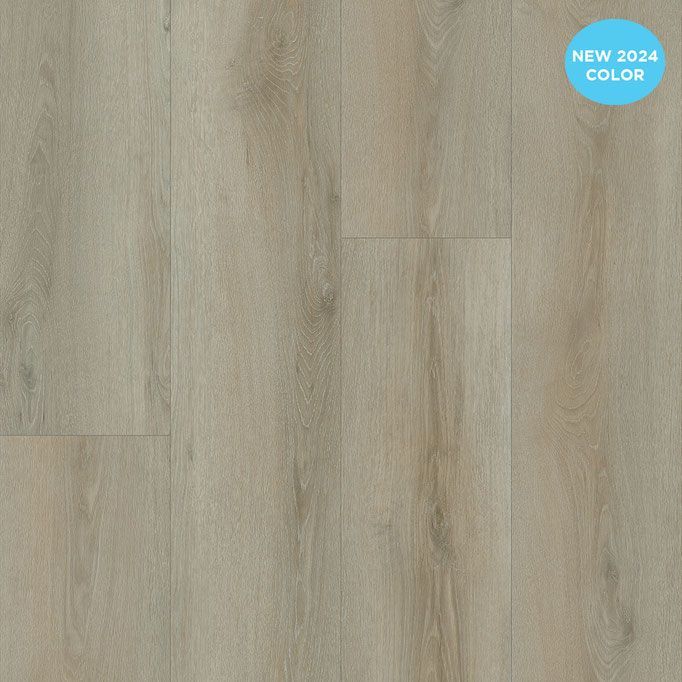 Light beige wood-look flooring. 