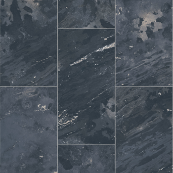 Dark blue and gray stone tile pattern, featuring marble-like veining and irregular shapes.