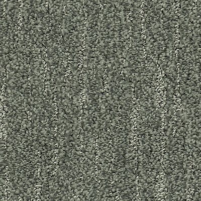 Gray and white striped carpet.