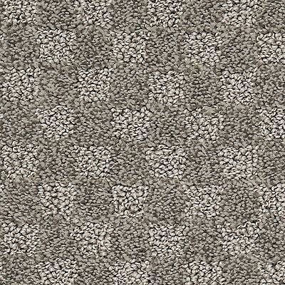 Gray and beige patterned carpet.