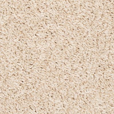 Beige, plush carpet.