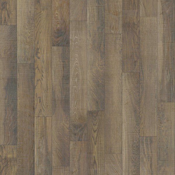 Wooden floorboards in varying shades of brown and gray, arranged vertically.