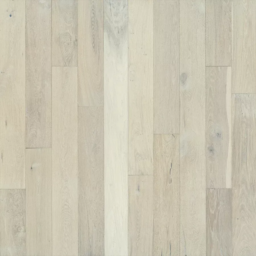 Light gray wooden floorboards.