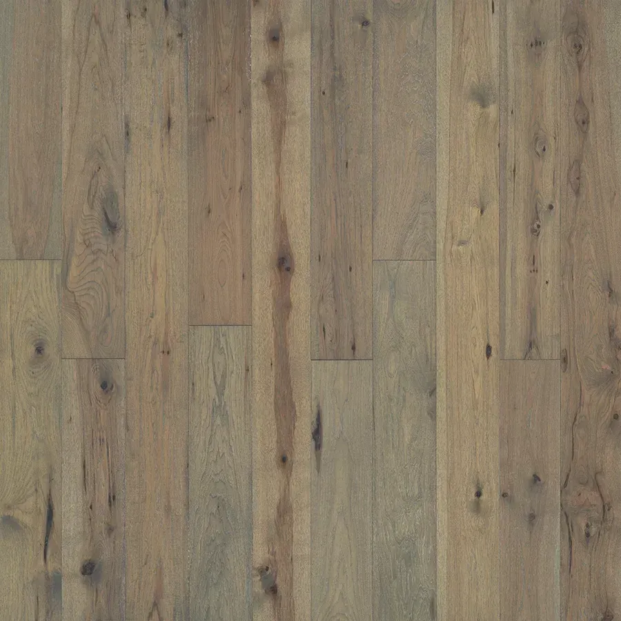 Wooden floor with shades of brown and gray.