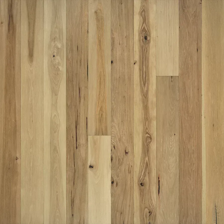 Light-colored hardwood flooring with varying shades and wood grain patterns.
