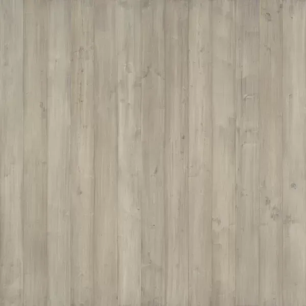 Vertical wooden planks in shades of light gray.