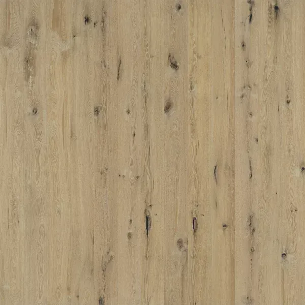 Light-colored wood flooring with visible wood grain and dark knots.