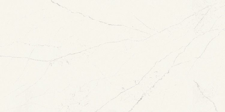 Off-white stone surface with subtle gray veining.