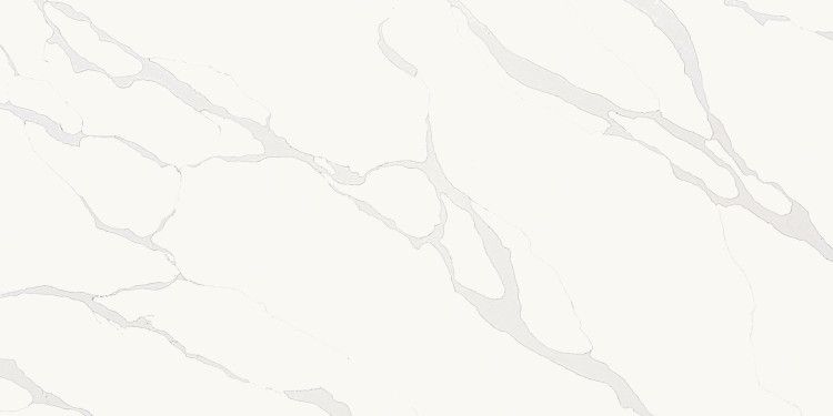 White marble with gray veining.