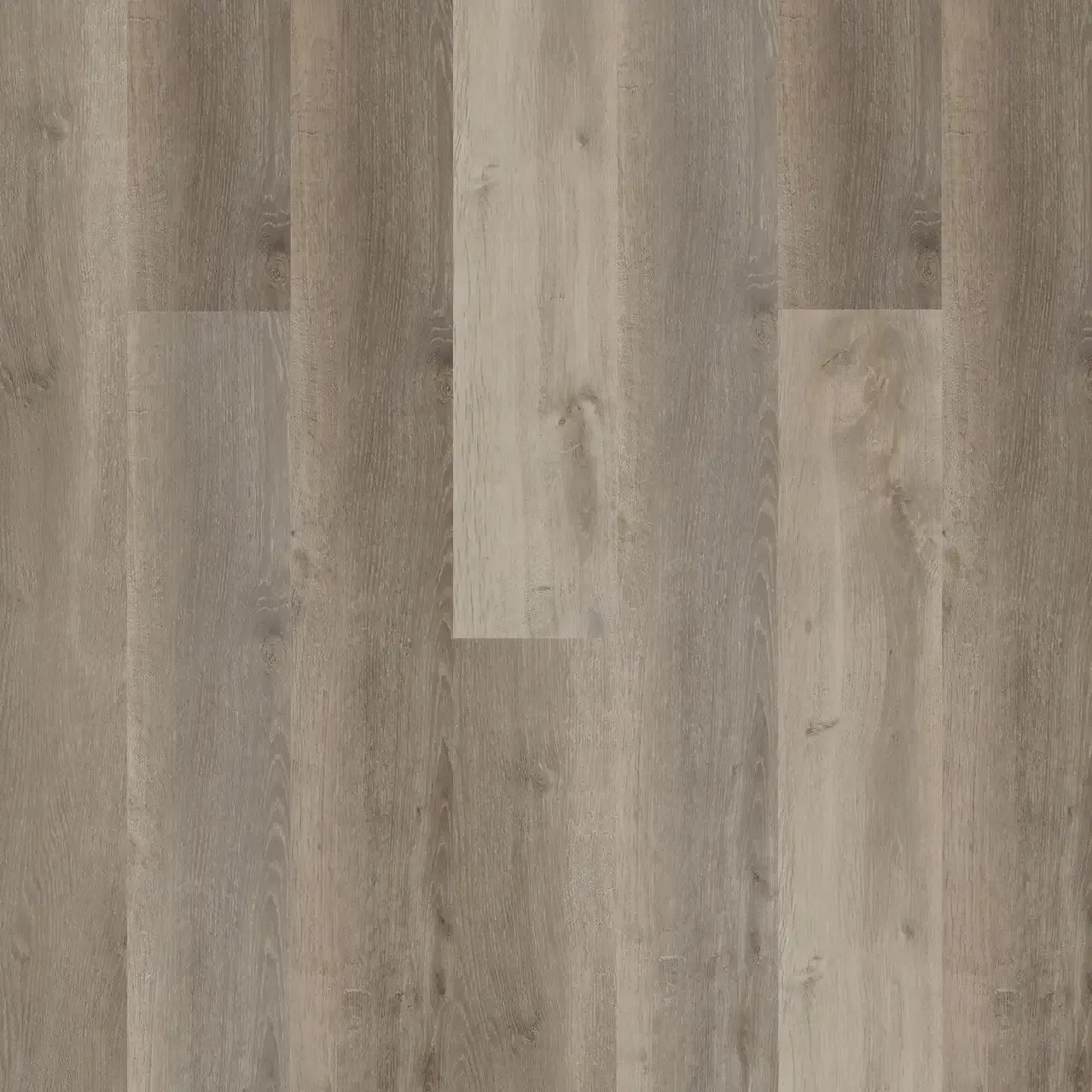 Light brown wood-look flooring with vertical planks.