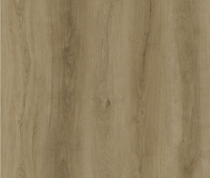 Close-up of light brown wood grain with vertical lines and knots.