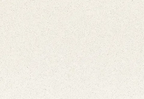 Off-white quartz countertop with fine, speckled texture.