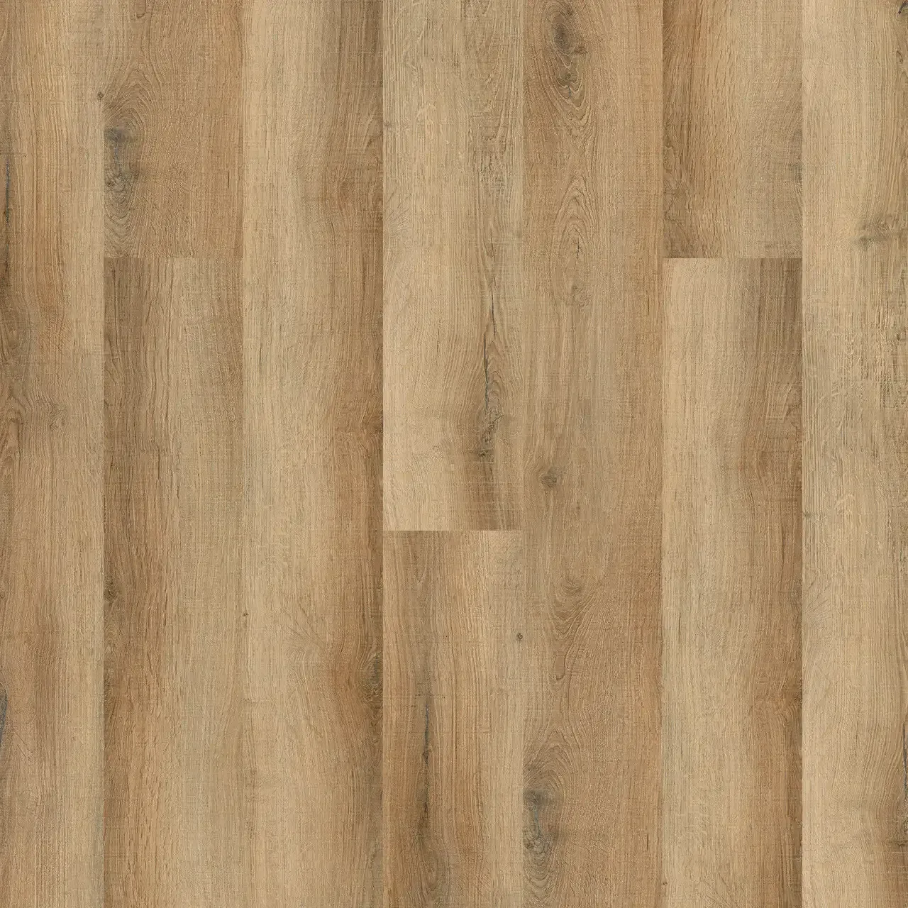 Close-up of light brown wood flooring with vertical planks and visible grain.