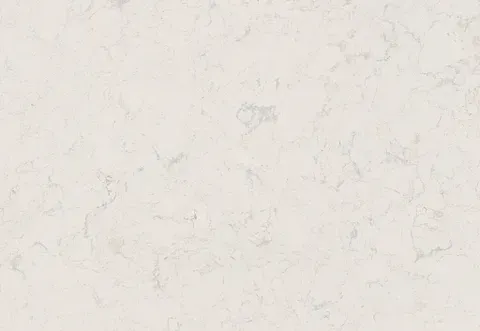 Off-white countertop with subtle grey veining.