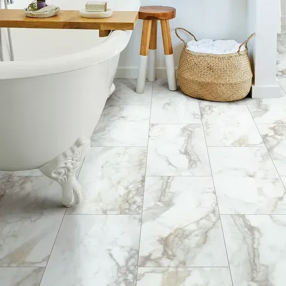 A display of different types of wooden flooring