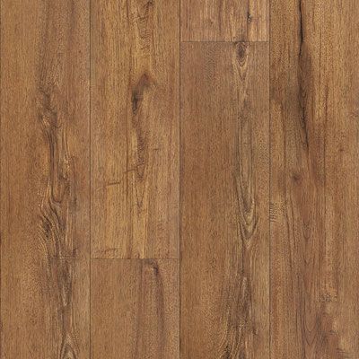Brown wood grain floor with vertical planks, varying shades of brown.