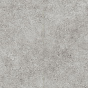 Four square, grey concrete tiles.